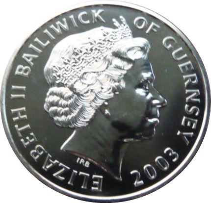 Guernsey 5 Pounds - Elizabeth II 17th Century Monarchs obverse