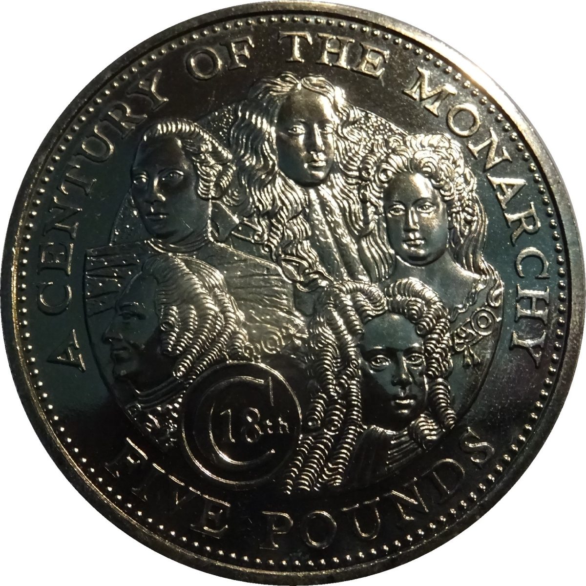 Guernsey 5 Pounds - Elizabeth II 18th Century Monarchy
