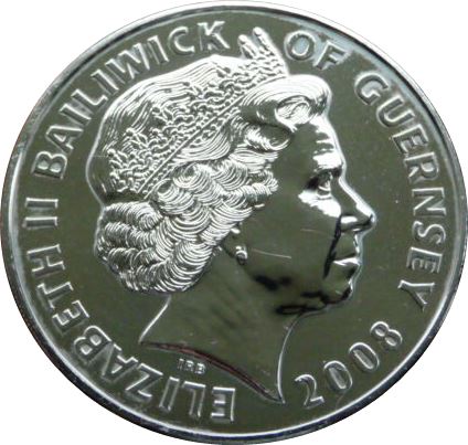 Guernsey 5 Pounds - Elizabeth II Battle of Britain 1940 obverse