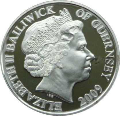 Guernsey 5 Pounds - Elizabeth II Henry VIII obverse