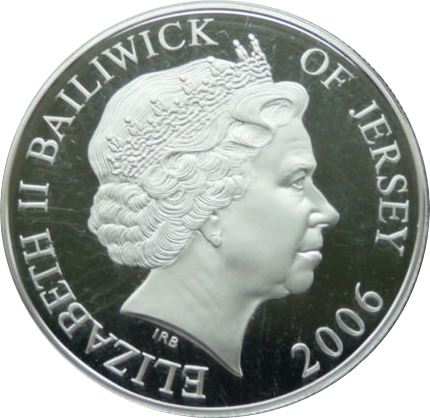 Jersey 5 Pounds - Elizabeth II Sir Winston Churchill obverse