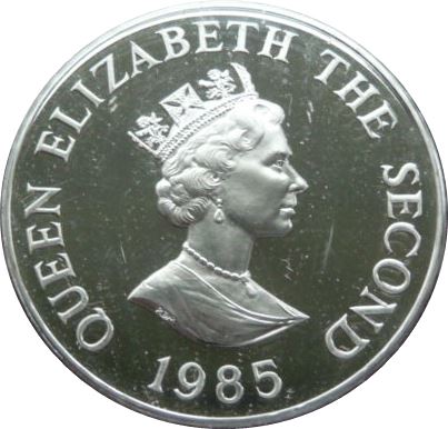Jersey 2 Pounds - Elizabeth II HMS Beagle; Silver Proof obverse