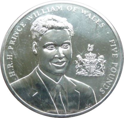 Jersey 5 Pounds - Elizabeth II Prince William