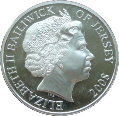 Jersey 5 Pounds - Elizabeth II Lest We Forget 1918 obverse
