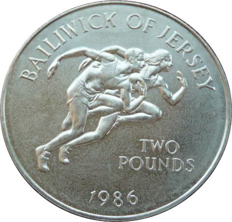Jersey 2 Pounds - Elizabeth II Commonwealth Games