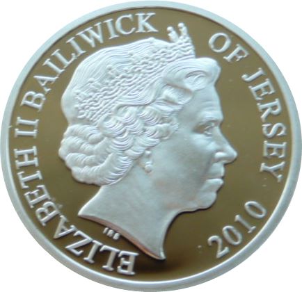 Jersey 2 Pounds - Elizabeth II Revolution to Restoration obverse