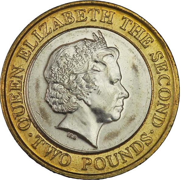 Jersey 2 Pounds - Elizabeth II 4th portrait obverse
