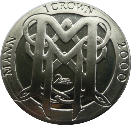 Isle of Man 1 Crown - Elizabeth II Millennium reverse
