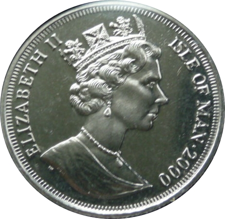 Isle of Man 1 Crown - Elizabeth II Prince William's 18th Birthday obverse