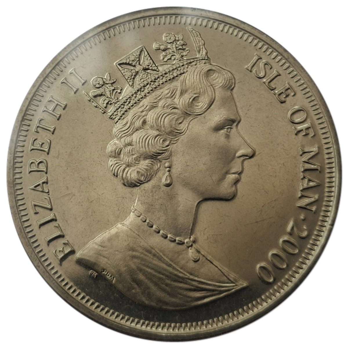 Isle of Man 1 Crown - Elizabeth II 60th Anniversary of the Battle of Britain obverse