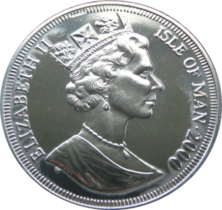 Isle of Man 1 Crown - Elizabeth II The Queen Mother's 100th Birthday obverse