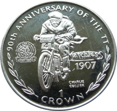 Isle of Man 1 Crown - Elizabeth II Charlie Collier