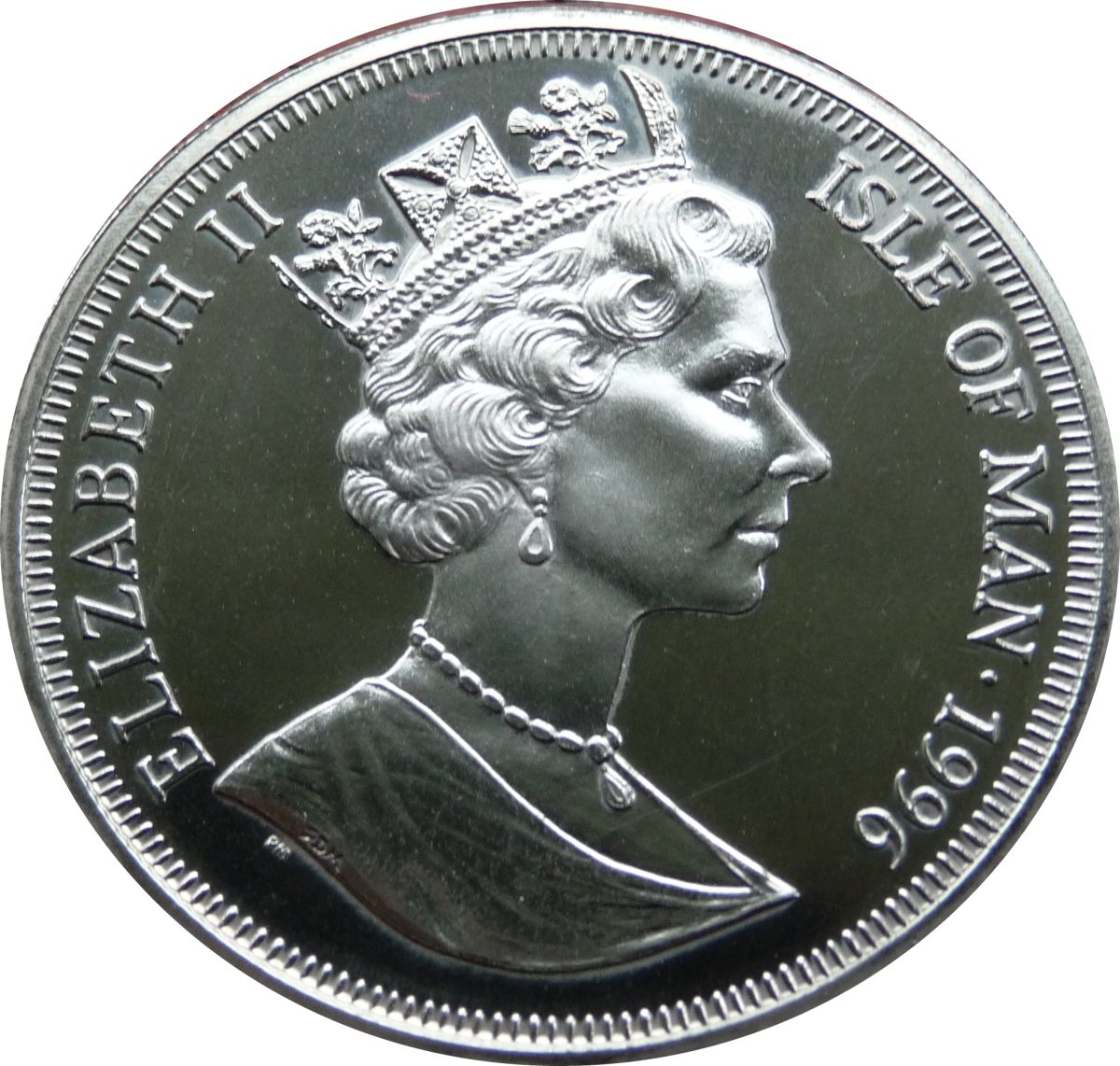 Isle of Man 1 Crown - Elizabeth II Ferdinand Magellan obverse
