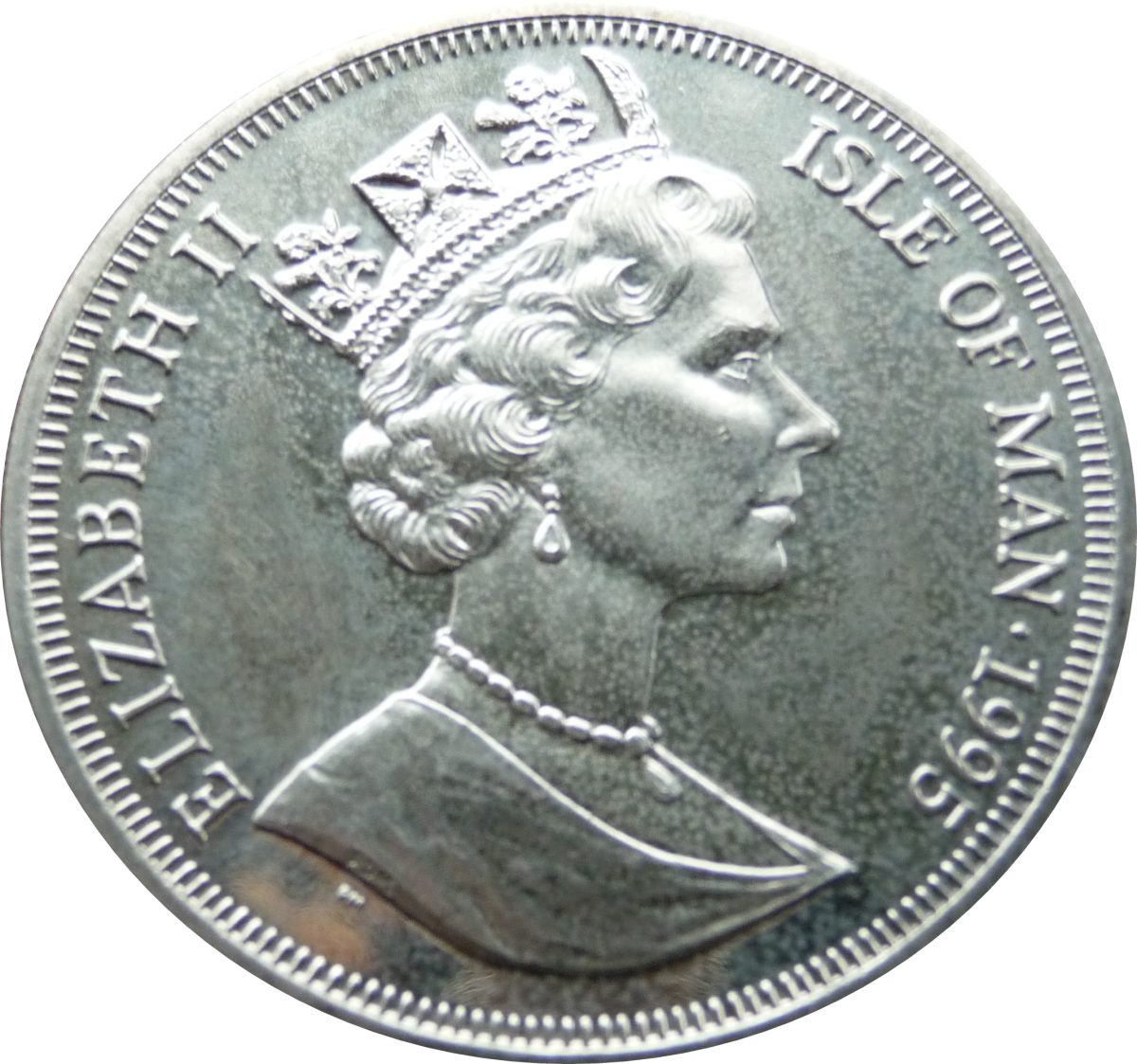 Isle of Man 1 Crown - Elizabeth II Tsu Chung Chih - Compass Car obverse
