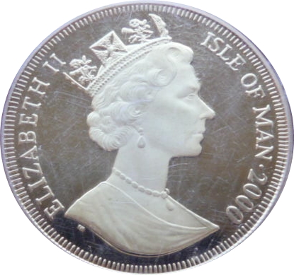 Isle of Man 1 Crown - Elizabeth II Queen Mother - Coronation of King George VI obverse