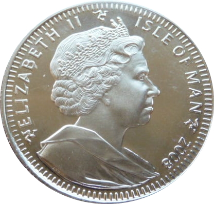 Isle of Man 1 Crown - Elizabeth II Prince Charles and Sons obverse