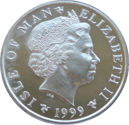 Isle of Man 5 Pounds - Elizabeth II R.N.L.I. obverse