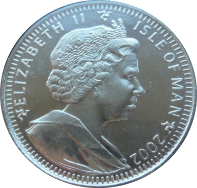Isle of Man 1 Crown - Elizabeth II Harry Potter in hospital obverse
