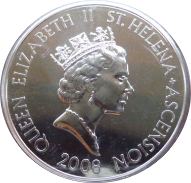 Saint Helena and Ascension 5 Pounds - Elizabeth II Spitfire obverse