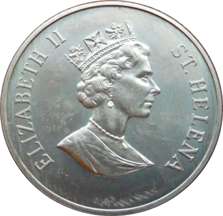 Saint Helena 50 Pence - Elizabeth II Queen Elizabeth's 70th Birthday obverse