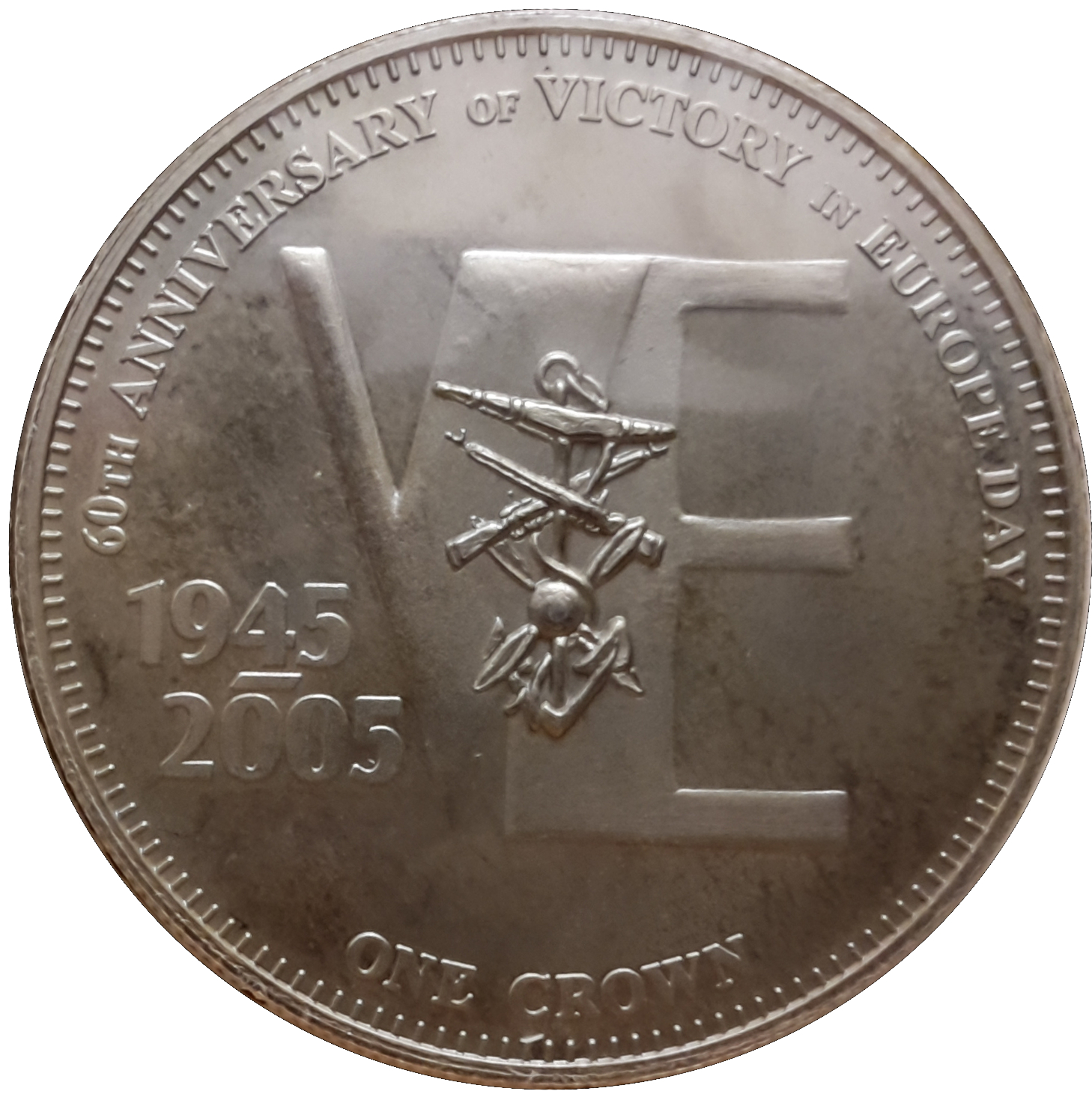 Nightingale Island 1 Crown - Elizabeth II VE Day