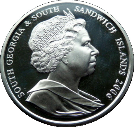 South Georgia and the South Sandwich Islands 2 Pounds - Elizabeth II Wedding of Elizabeth and Philip obverse