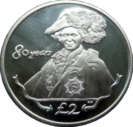 South Georgia and the South Sandwich Islands 2 Pounds - Elizabeth II Order of the Garter