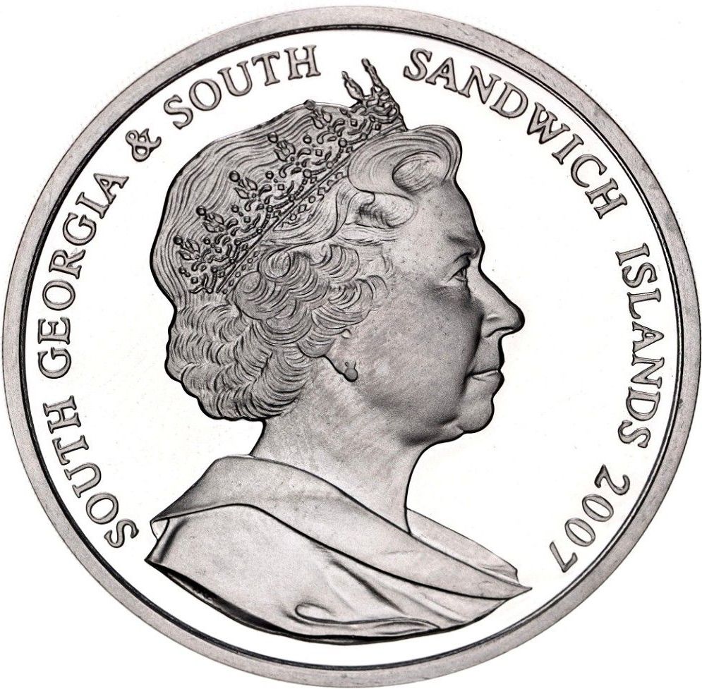 South Georgia and the South Sandwich Islands 2 Pounds - Elizabeth II Trans-Antarctic Expedition obverse