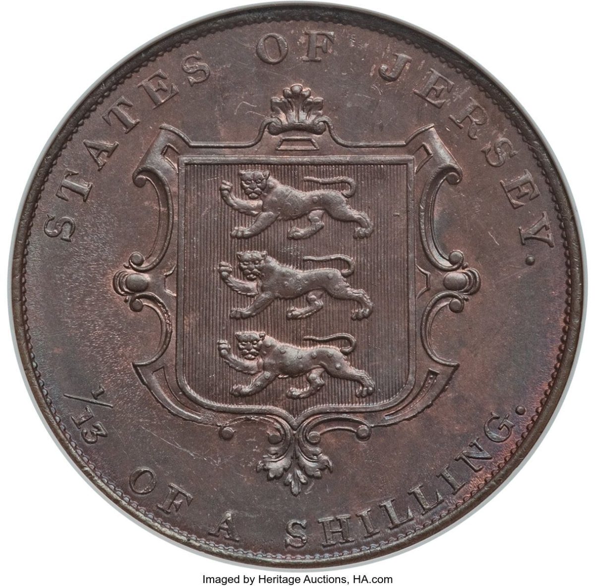 Jersey 1/13 Shilling - Victoria reverse