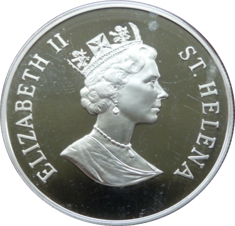 Saint Helena 50 Pence - Elizabeth II Golden Wedding; Silver Proof Issue obverse