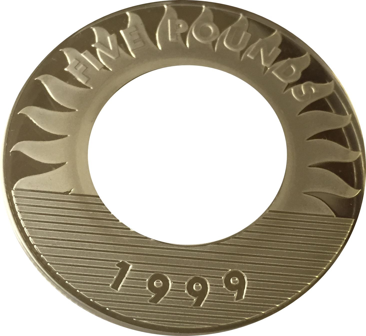 Guernsey 5 Pounds - Elizabeth II Millennium 2000 "The Collar"