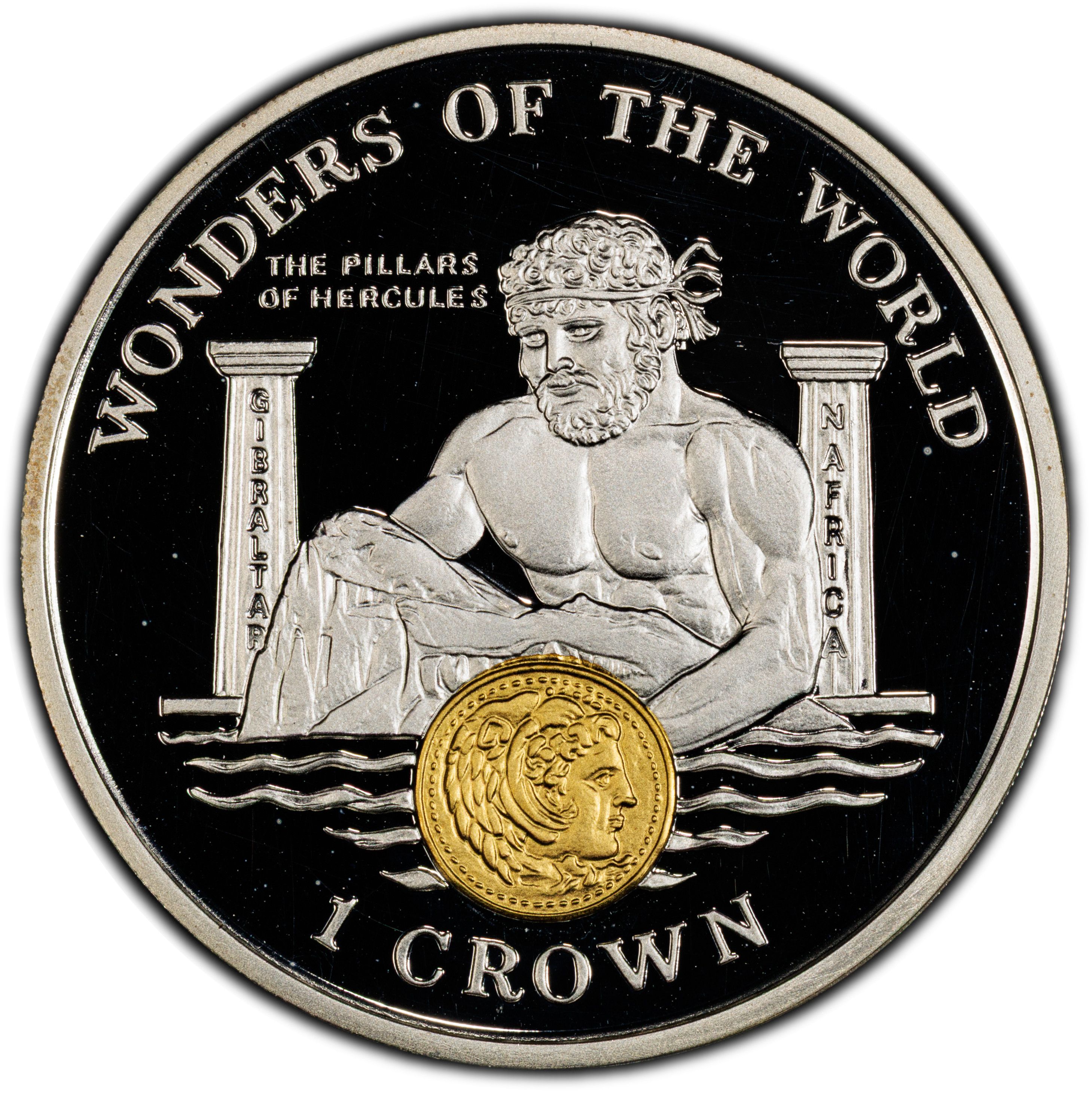 Gibraltar 1 Crown - Elizabeth II The Pillars of Hercules reverse