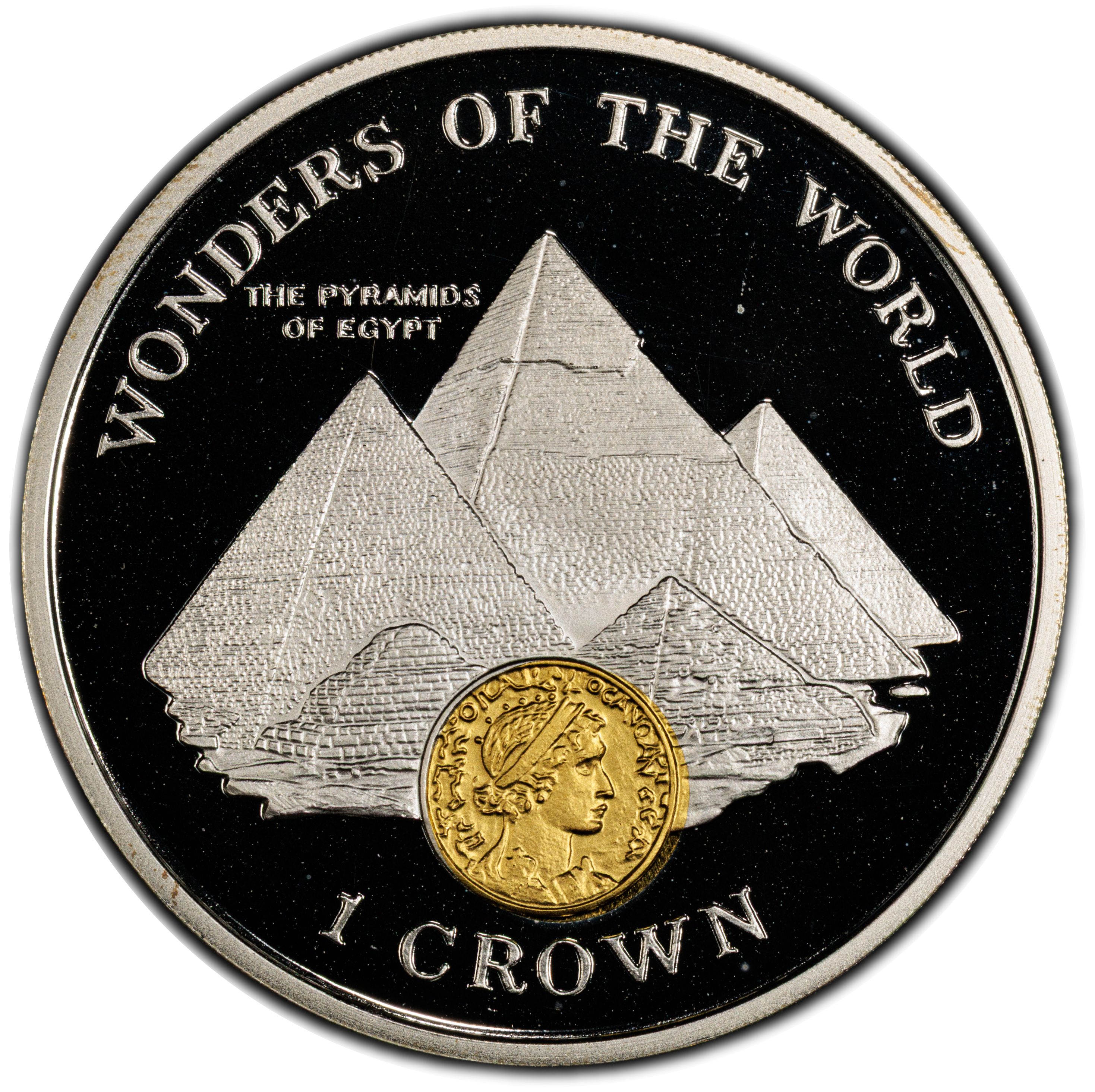 Gibraltar 1 Crown - Elizabeth II The Pyramids of Egypt reverse