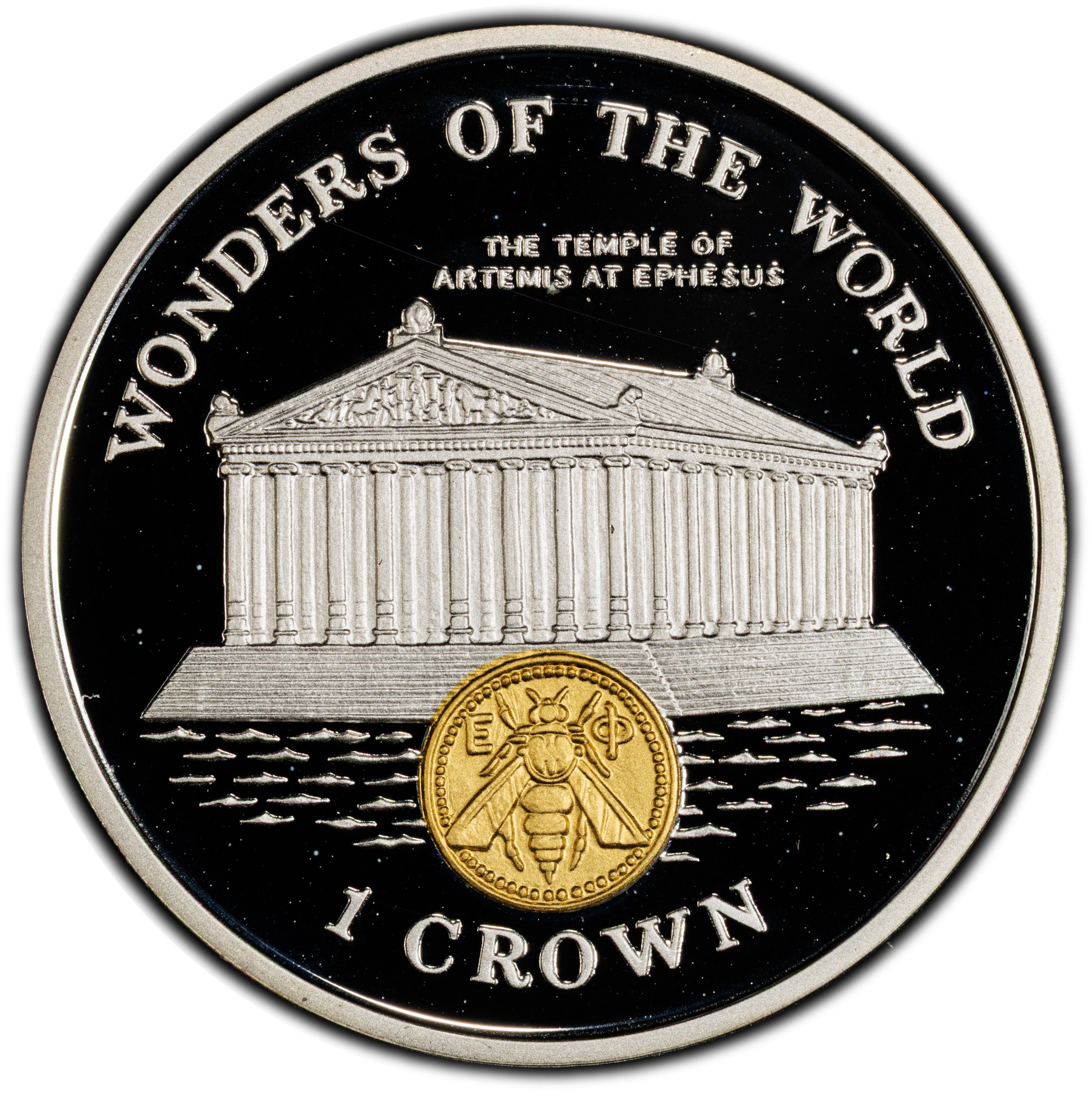 Gibraltar 1 Crown - Elizabeth II The Temple of Artemis reverse