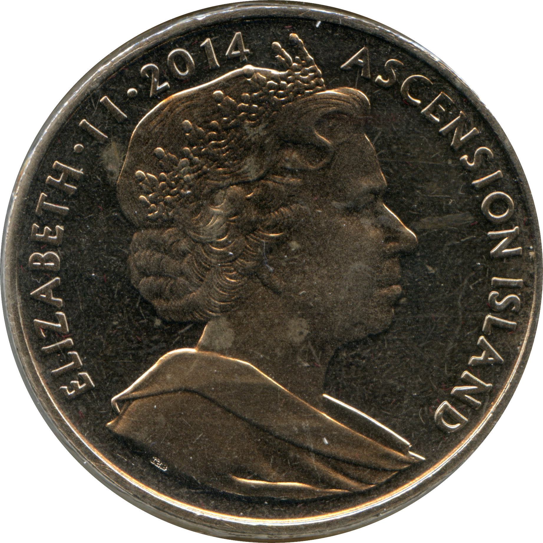Ascension Island 1 Crown - Elizabeth II Cemetery of the Somme obverse