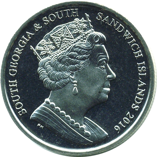 South Georgia and the South Sandwich Islands 2 Pounds - Elizabeth II Daylight Zone obverse