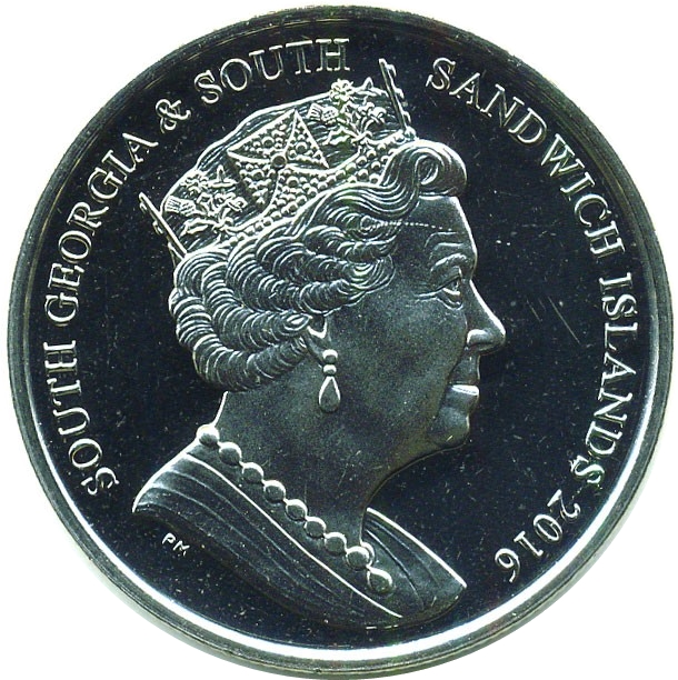South Georgia and the South Sandwich Islands 2 Pounds - Elizabeth II Twilight zone obverse