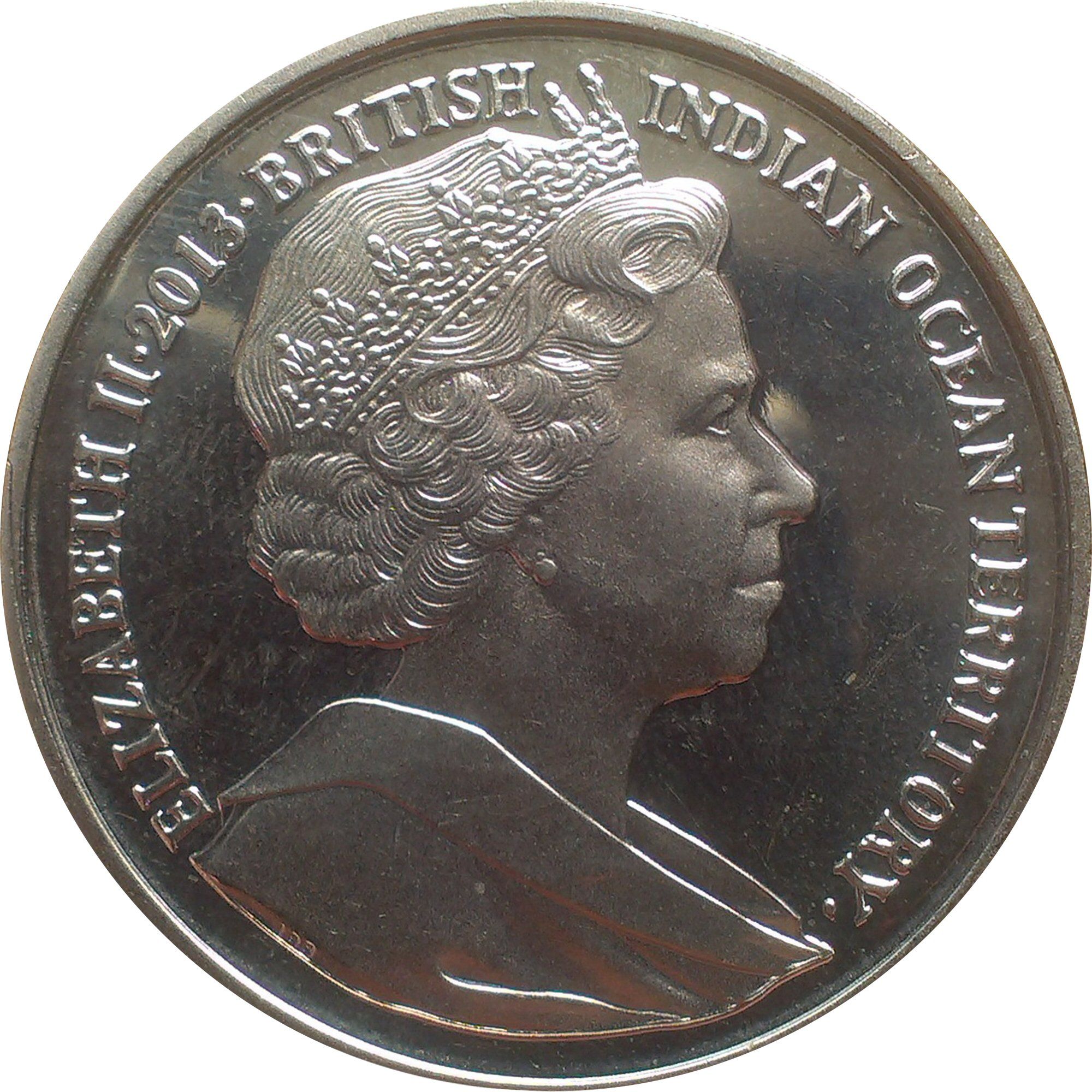 British Indian Ocean Territory 2 Pounds - Elizabeth II Coronation anniversary obverse