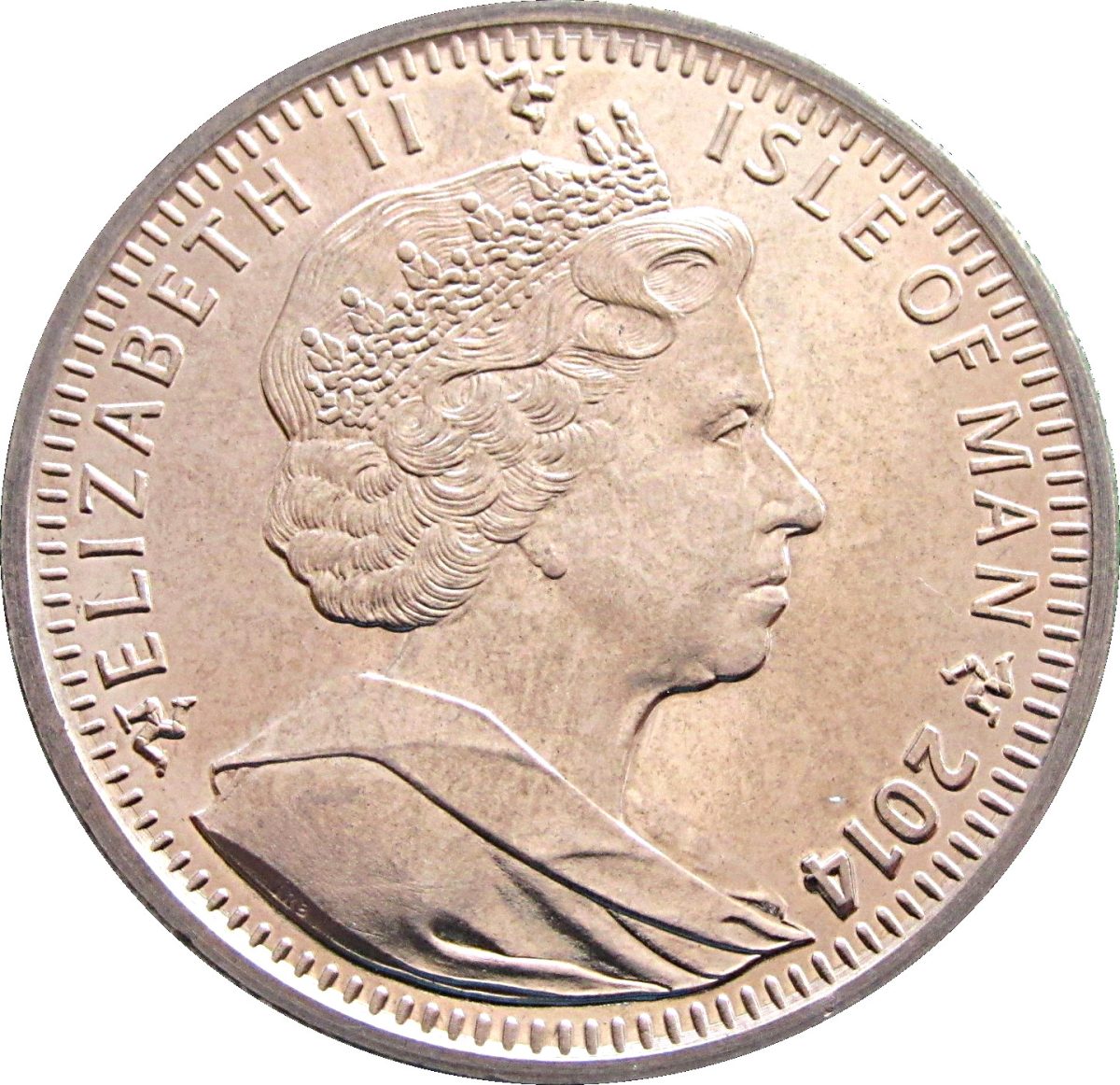 Isle of Man 1 Crown - Elizabeth II War Horse obverse