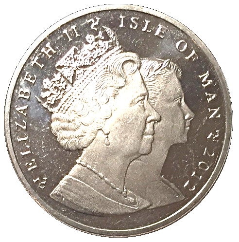 Isle of Man 1 Crown - Elizabeth II Centenary of the Titanic: Passengers Boarding obverse