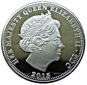 Tristan da Cunha 5 Pounds - Elizabeth II 70th Anniversary of V.E. Day obverse