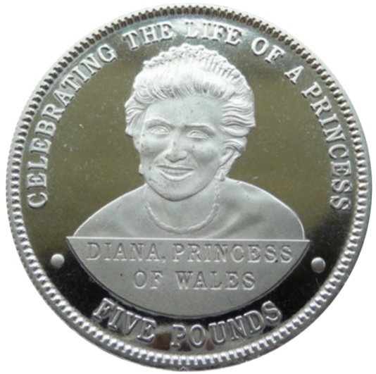 Tristan da Cunha 5 Pounds - Elizabeth II Princess Diana