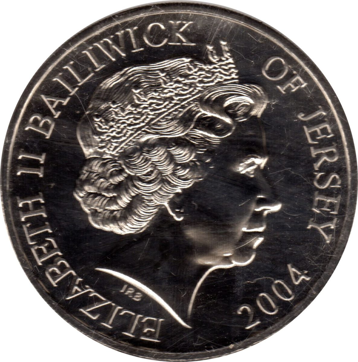 Jersey 5 Pounds - Elizabeth II Sir John Fisher obverse