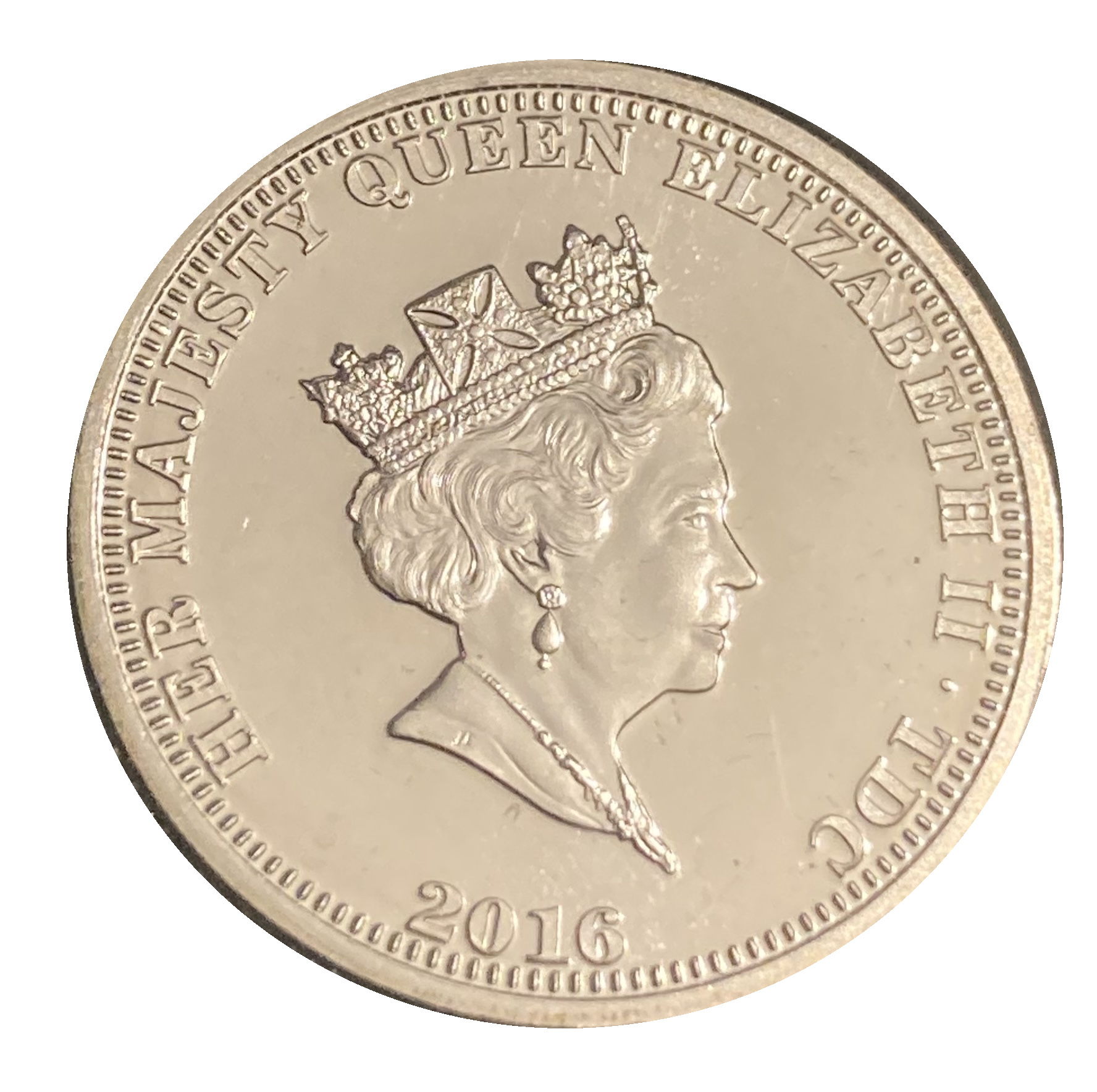 Tristan da Cunha 1 Pound - Queen Elizabeth II 90th Birthday obverse