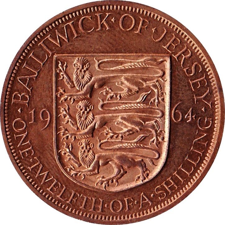 Jersey 1/12 Shilling - Elizabeth II 1st portrait