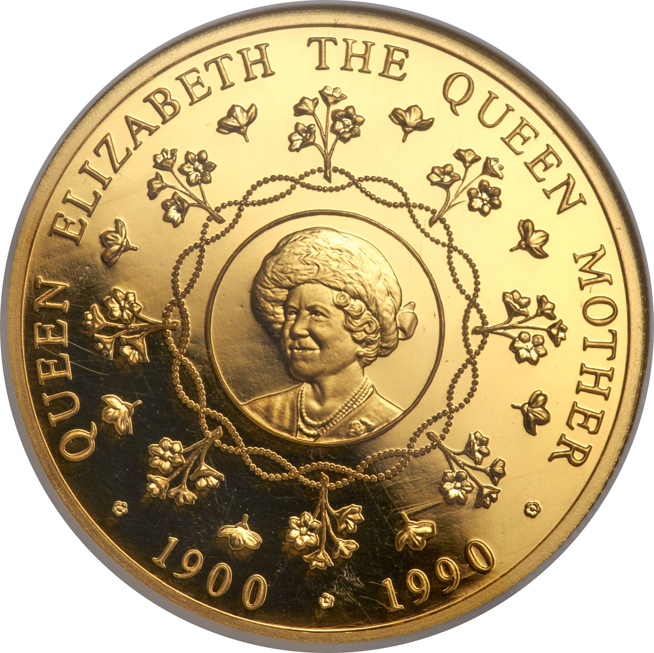 Falkland Islands 100 Pounds - Elizabeth II 90th Birthday of Queen Mother reverse