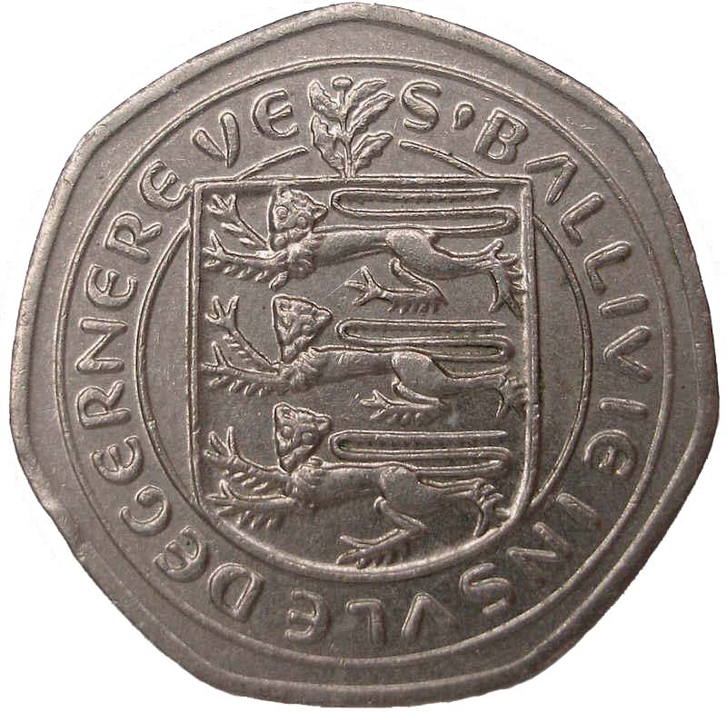 Guernsey 20 Pence - Elizabeth II obverse