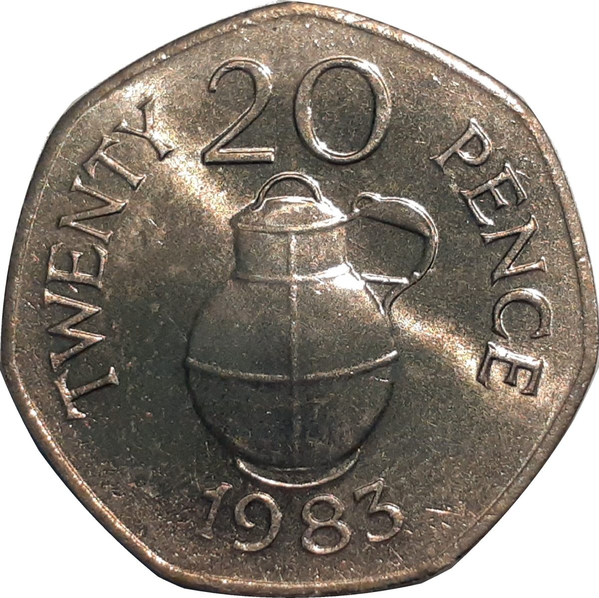Guernsey 20 Pence - Elizabeth II reverse