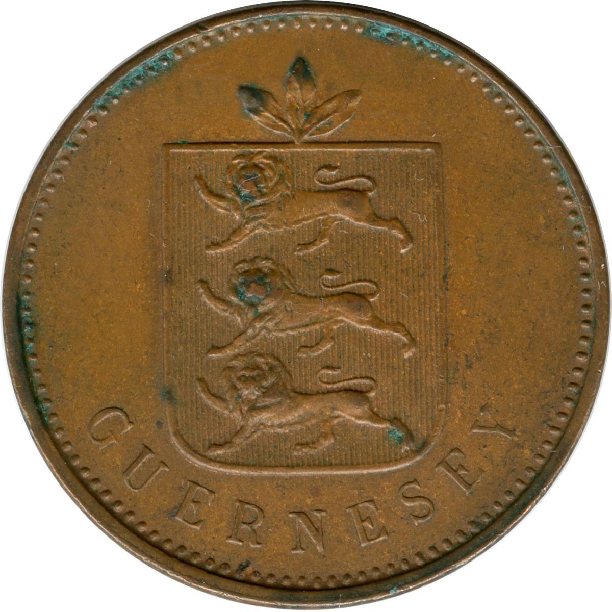 Guernsey 4 Doubles obverse