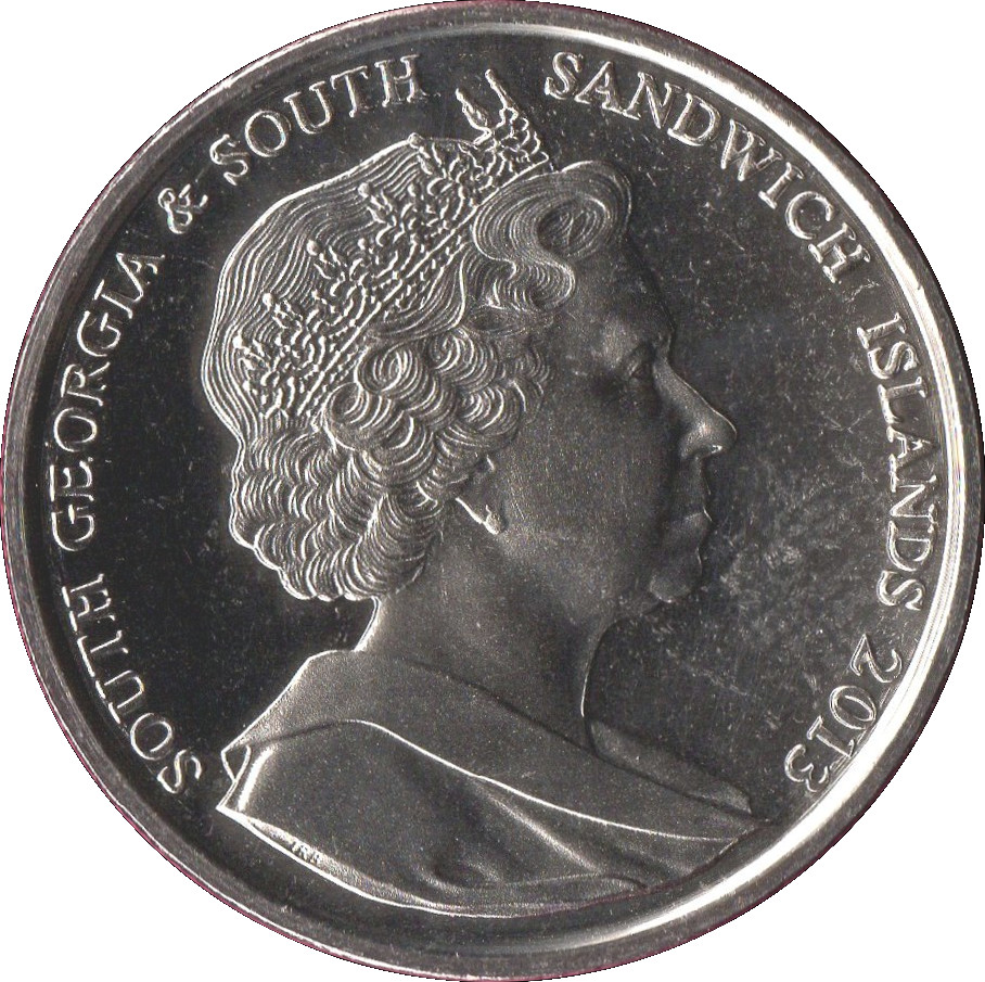 South Georgia and the South Sandwich Islands 2 Pounds - Elizabeth II Coronation obverse